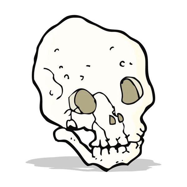 Calavera espeluznante de dibujos animados — Archivo Imágenes Vectoriales