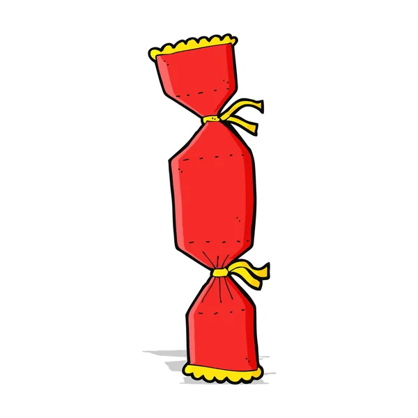 Cartoon cracker de Noël — Image vectorielle