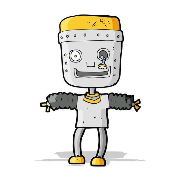 Robot de dibujos animados — Archivo Imágenes Vectoriales