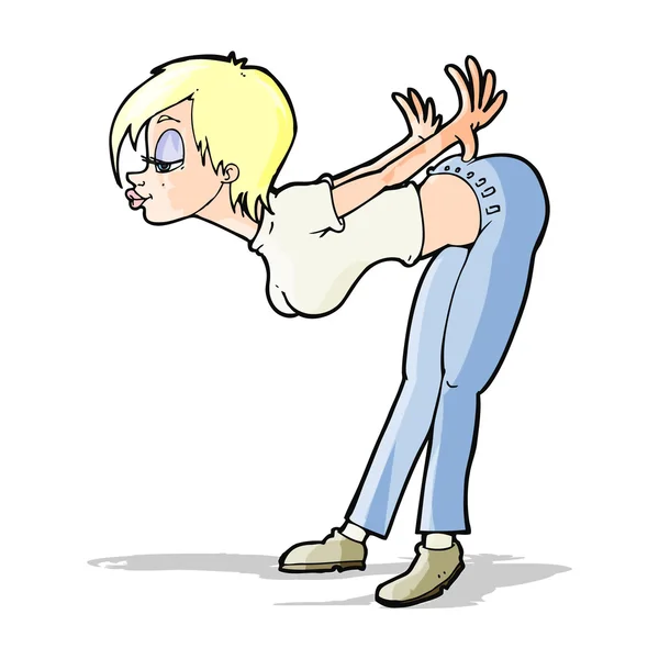 Cartoon sexig kvinna — Stock vektor