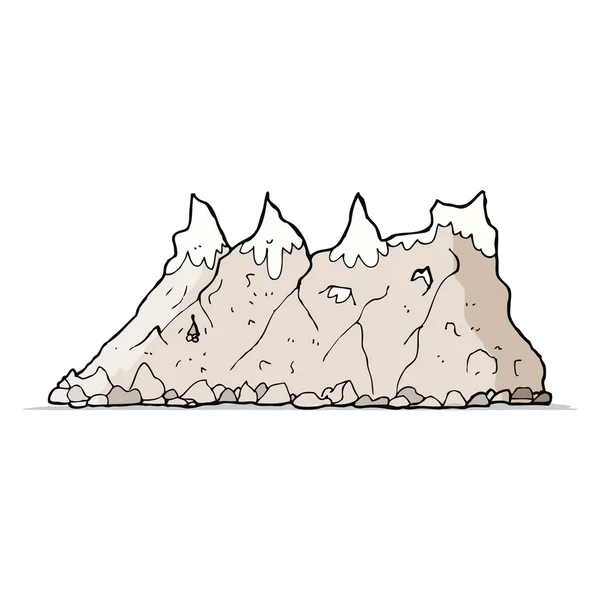 Chaîne de montagnes Cartoon — Image vectorielle