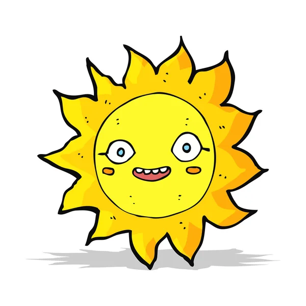 Мультфильм "Счастливое солнце" — стоковый вектор