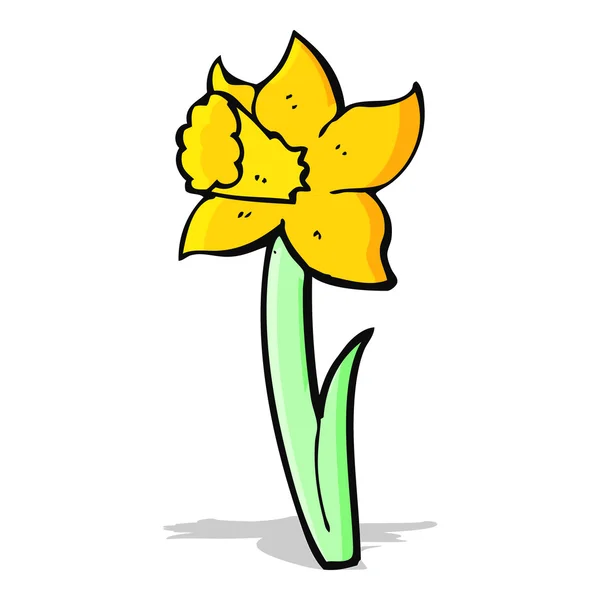 Cartoon daffodil — Stock Vector