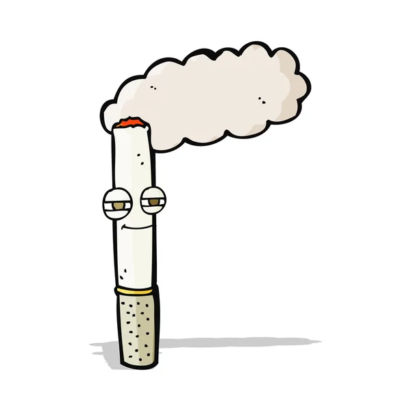 만화 행복 한 담배 — 스톡 벡터