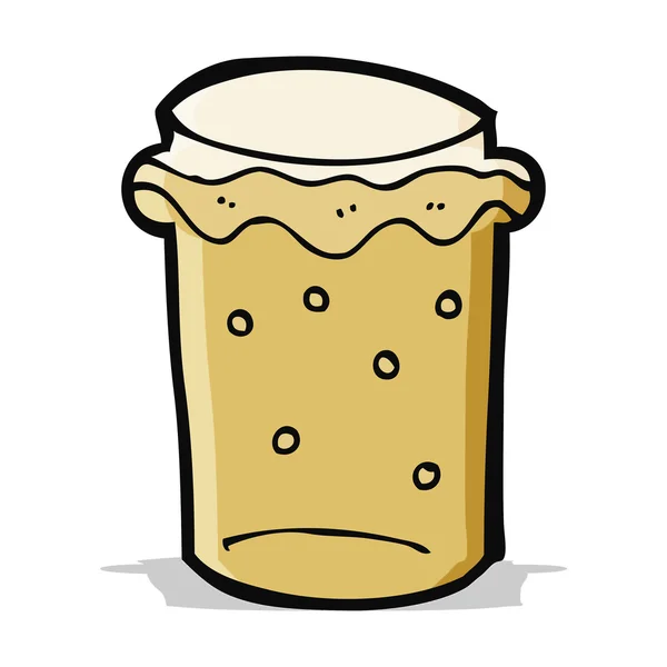 Vetro cartone animato di birra — Vettoriale Stock