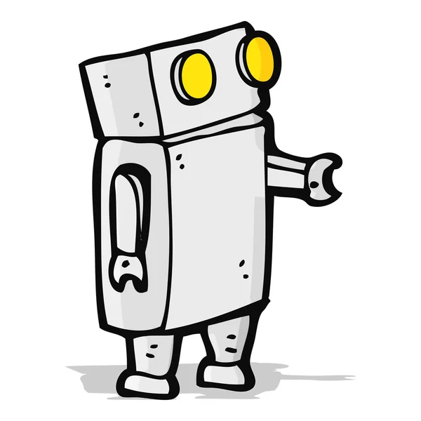 Robot de dibujos animados — Vector de stock