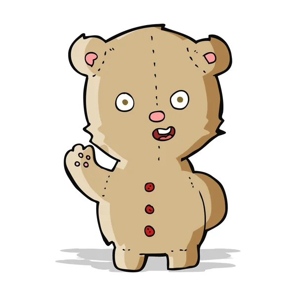 Zeichentrick-Teddybär — Stockvektor