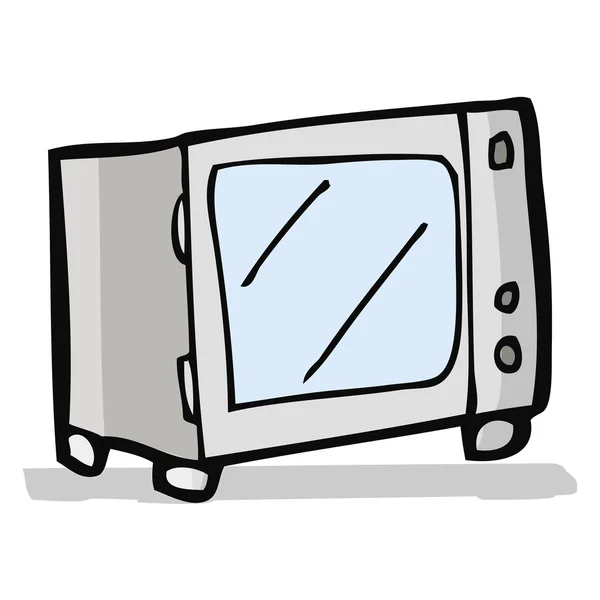 Cartoon microwave — Stock Vector