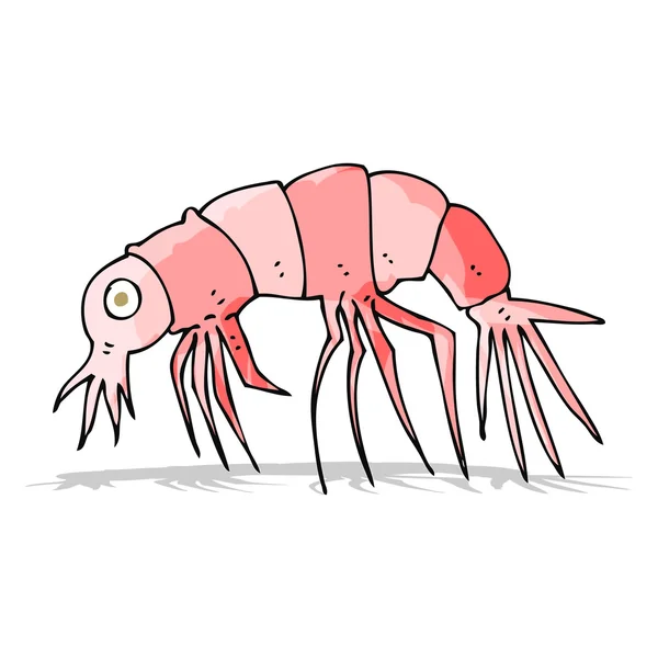 Cartoon shrimp — Stock Vector