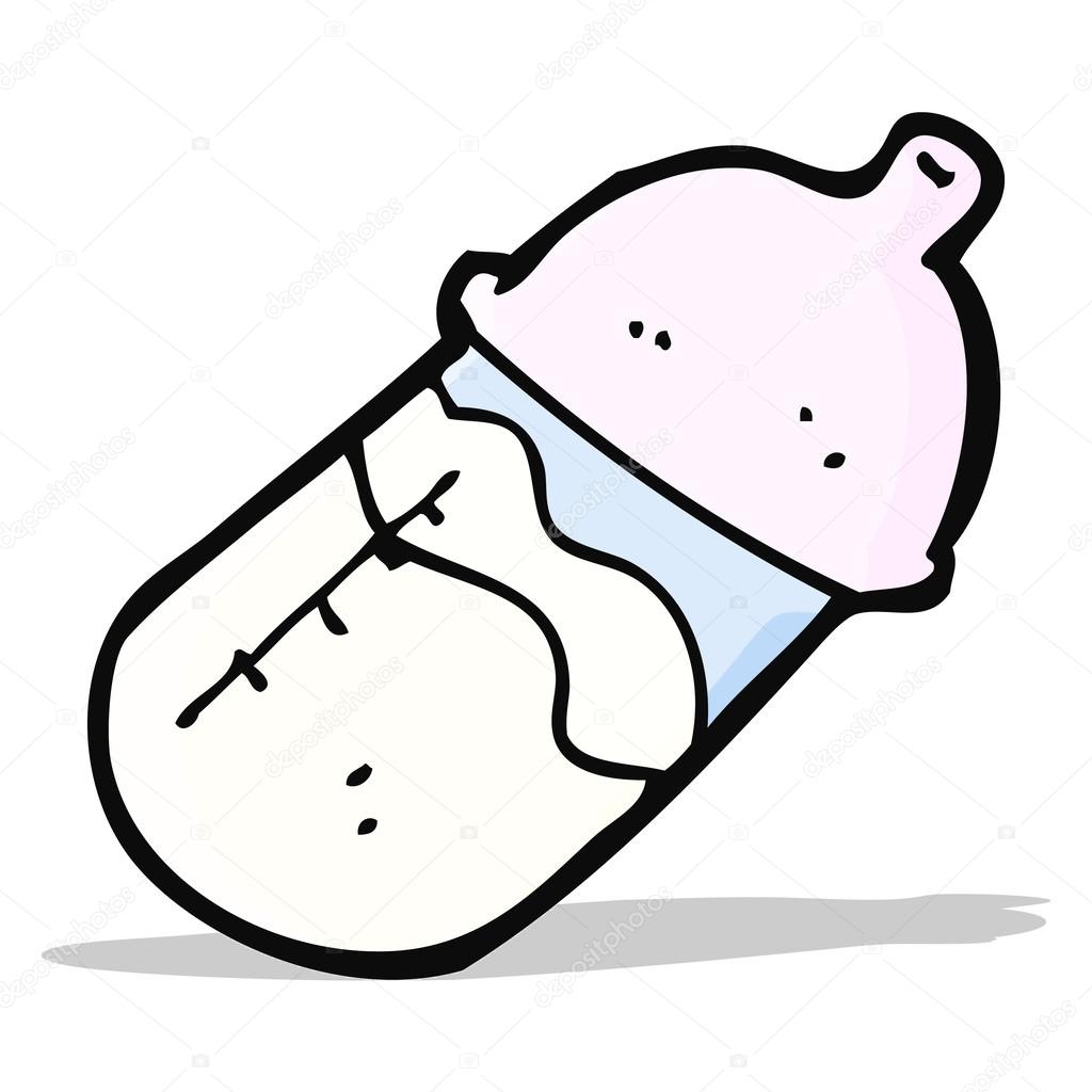Dessin Anime Bebe Lait Bouteille Image Vectorielle Lineartestpilot C 49375759