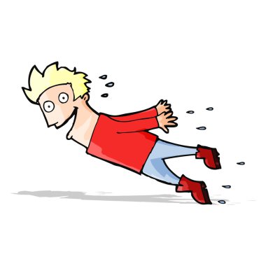 Uçan sırılsıklam bir çizgi film.