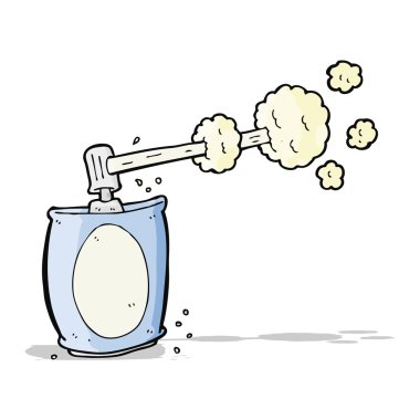 çizgi film sprey sprey kutusu