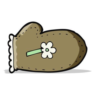 karikatür fırın eldiveni