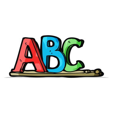 ABC harfleri cartoon
