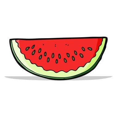 karikatür karpuz dilimi