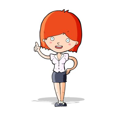 Çizgi film kadını.