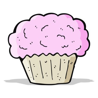 karikatür cupcake