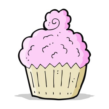 karikatür cupcake