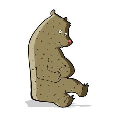 karikatür mutlu ayısı