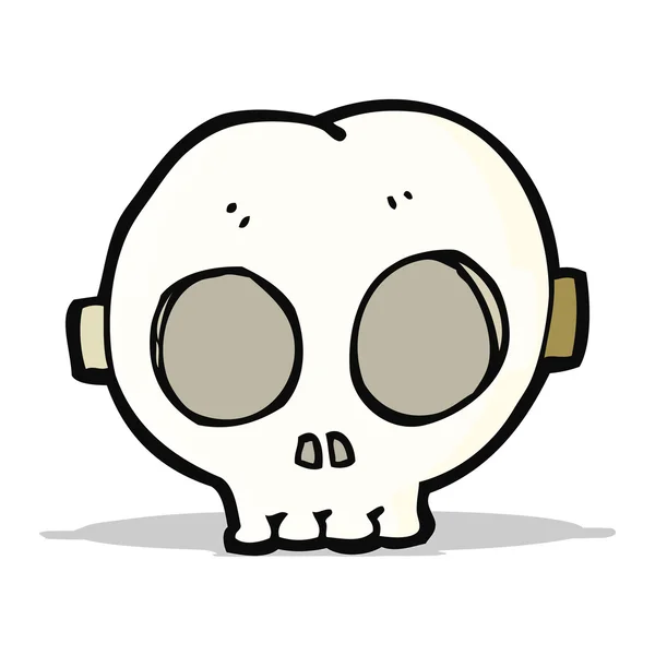 Cartoon halloween skull mask — Stock Vector