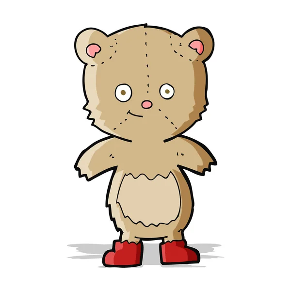 Dibujos animados lindo oso de peluche — Archivo Imágenes Vectoriales