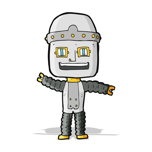 Cartoon-winkender Roboter — Stockvektor