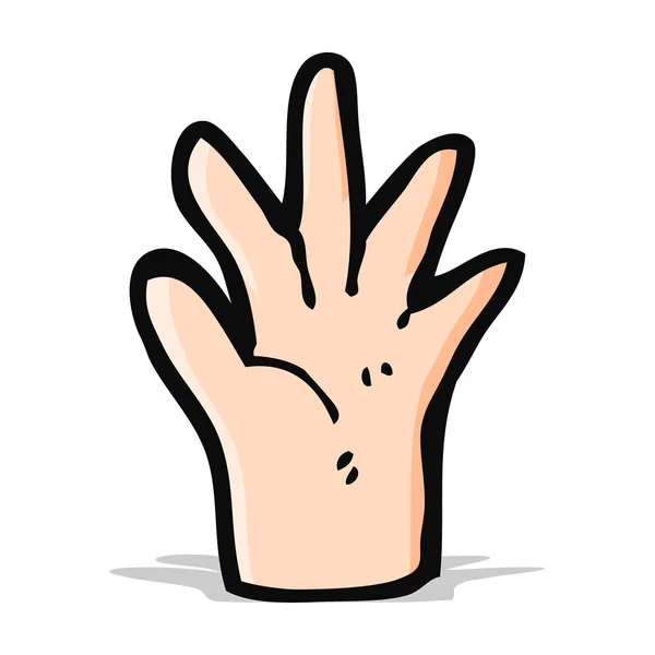 Cartoon hand symbool — Stockvector