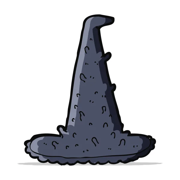 Tecknad läskig häxa hatt — Stock vektor