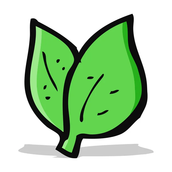 Σύμβολο φύλλα κινουμένων σχεδίων — Διανυσματικό Αρχείο