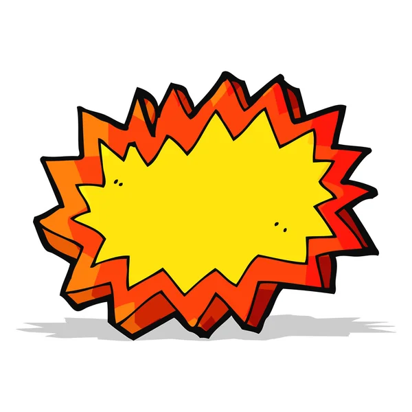 Cartoon explosion symbol — Stock Vector