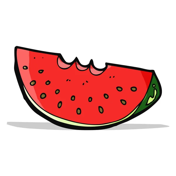 Kreslený meloun plátek — Stockový vektor