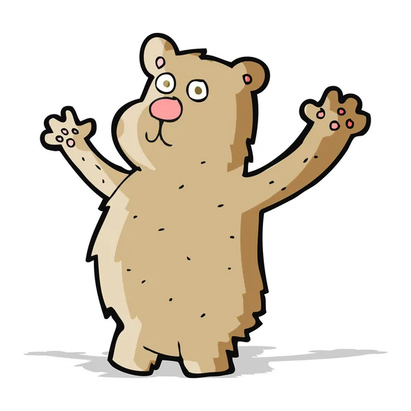 Dibujos animados oso divertido — Vector de stock