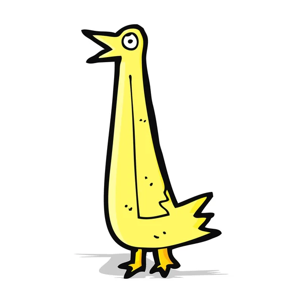 Grappige cartoon vogel — Stockvector