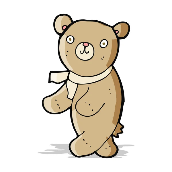 Leuke tekenfilm teddybeer — Stockvector