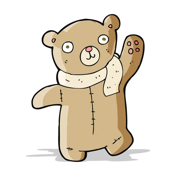 Leuke tekenfilm teddybeer — Stockvector