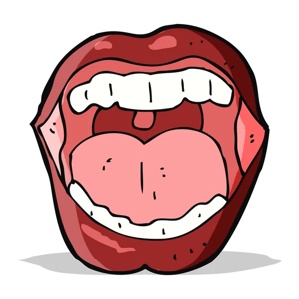 Kreslená ústa — Stockový vektor
