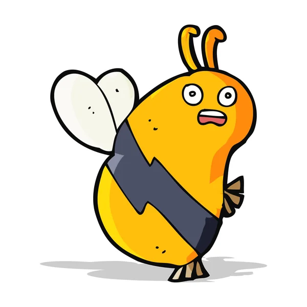 Divertida abeja de dibujos animados — Archivo Imágenes Vectoriales