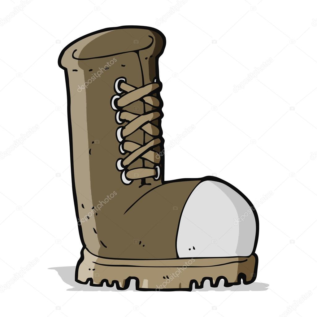 Cartoon old work boot Stock Illustration by ©lineartestpilot 49381021