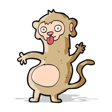 komik karikatür maymun