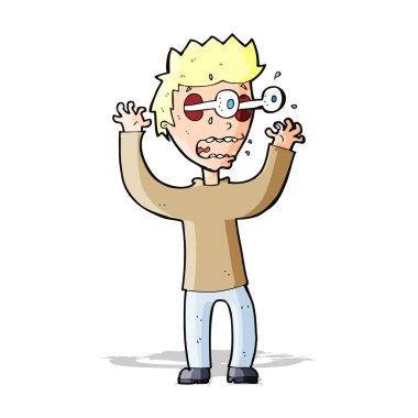 dehşete adam çizgi film