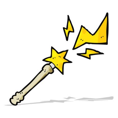 çizgi film sihirli değnek döküm büyü