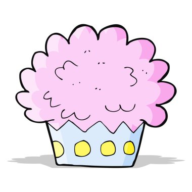 karikatür fincan kek