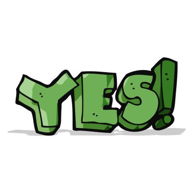 Evet karikatür sembolü