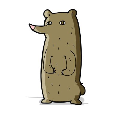 Komik çizgi film ayısı