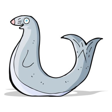 karikatür mutlu mühür