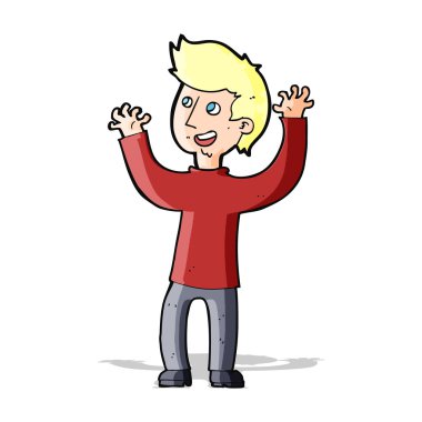 mutlu bir adam çizgi film