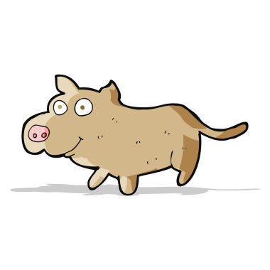 çizgi film mutlu küçük köpek