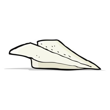 karikatür kağıt uçak