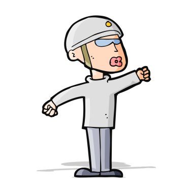 karikatür güvenlik görevlisi