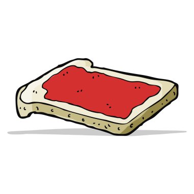 Tost üzerine çizgi film reçeli